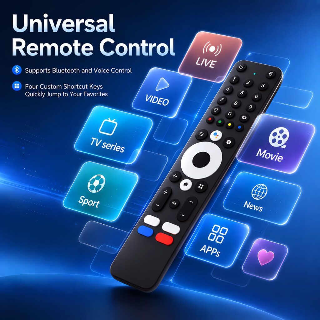 Voice remote included with ColaBox L2 Plus